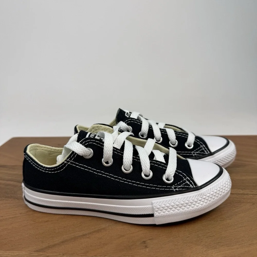 New NIB Little Kids Converse Chuck Taylor All‎ Star OX Black Sneaker 11 C